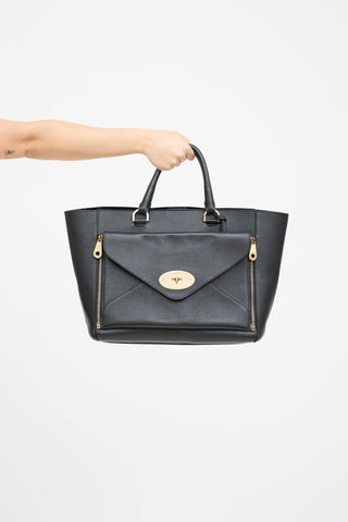 MulberryWillow Classic Leather Tote Bag