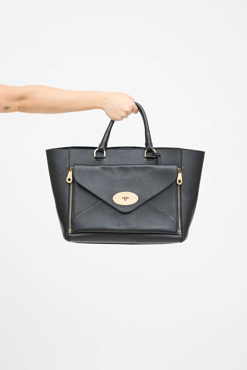 MulberryWillow Classic Leather Tote Bag