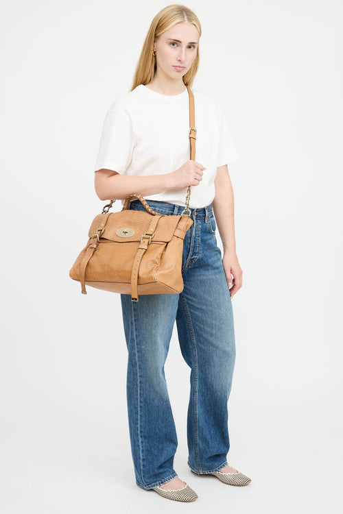 Mulberry Textured Alexa Bag