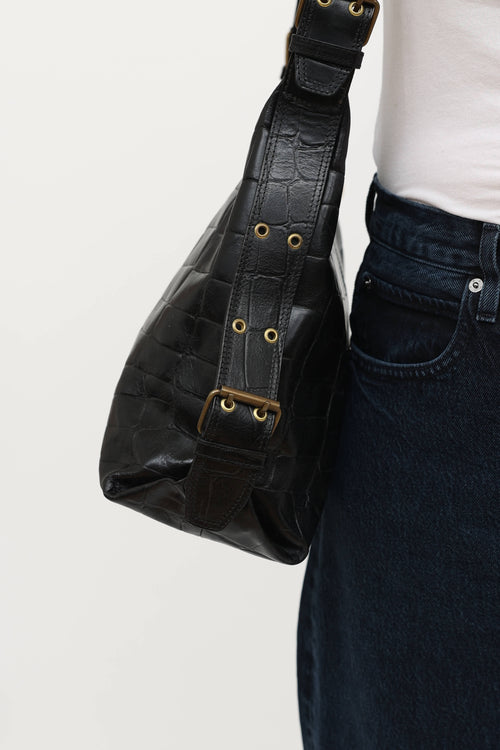 Mulberry Embossed Congo Shoulder Bag