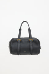Mulberry Grained Leather Boston Bag