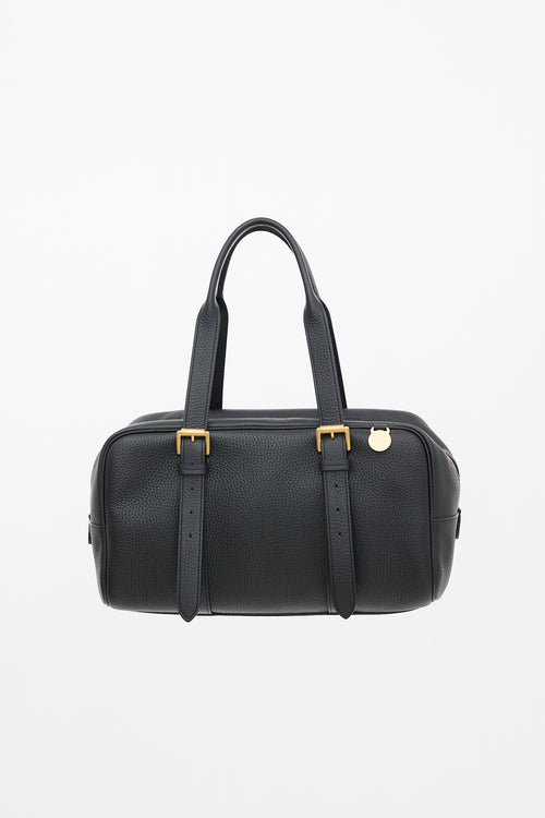 Mulberry Grained Leather Boston Bag