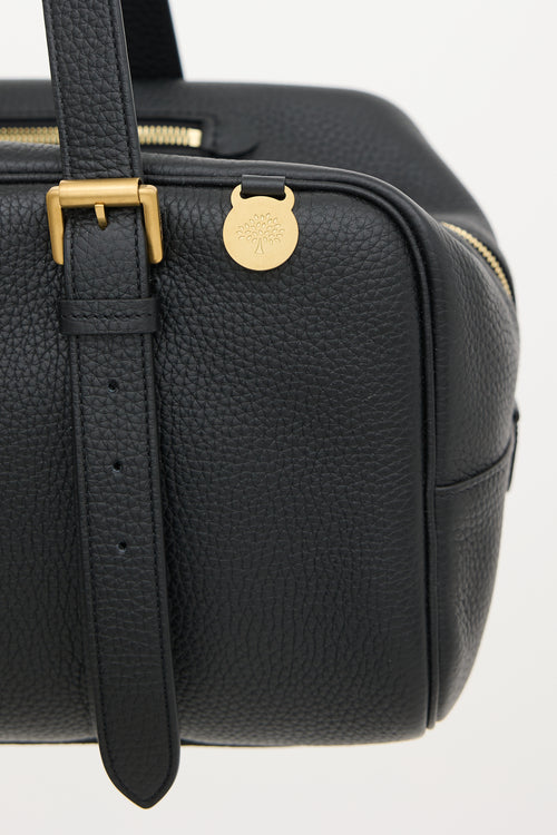 Mulberry Grained Leather Boston Bag