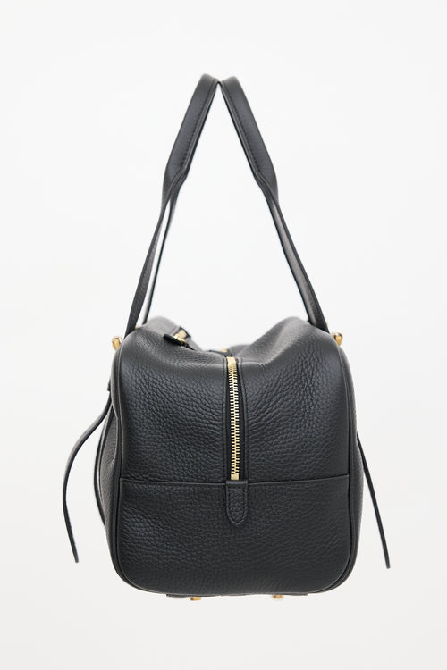 Mulberry Grained Leather Boston Bag