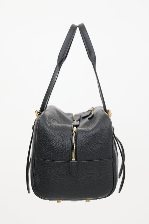Mulberry Grained Leather Boston Bag