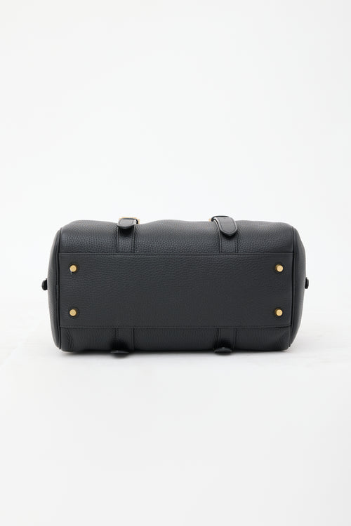 Mulberry Grained Leather Boston Bag