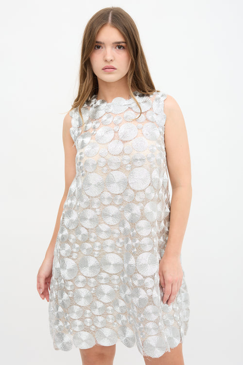 Narces Embroidered Applique Dress