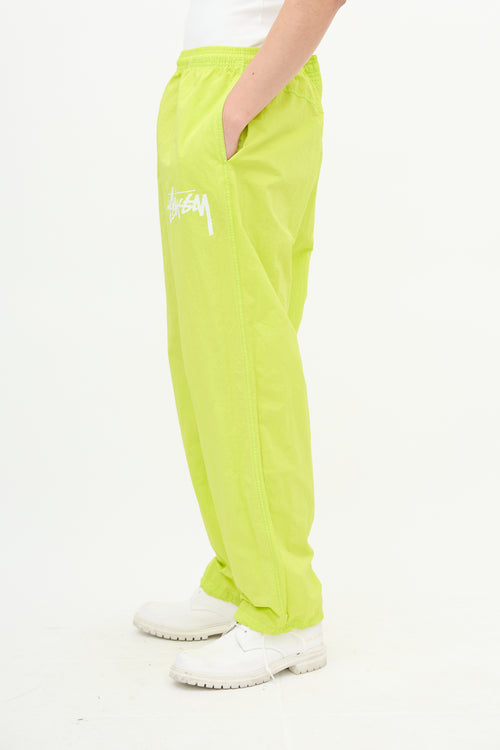 Nike X Stussy Neon Yellow Windrunner Pant