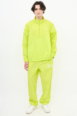 Nike X Stussy Neon Yellow Windrunner Pant