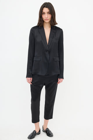 Nili Lotan Silk Blazer