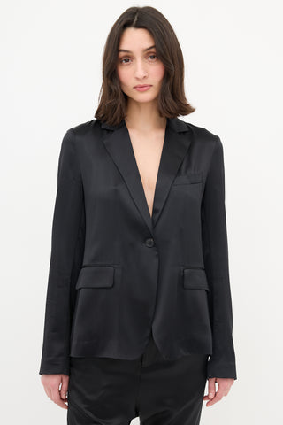Nili Lotan Silk Blazer
