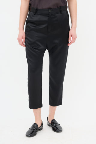 Nili Lotan Silk Paris Drop Seat Trouser