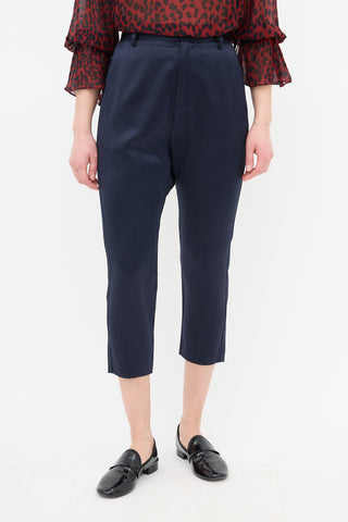 Nili Lotan Silk Paris Drop Seat Trouser