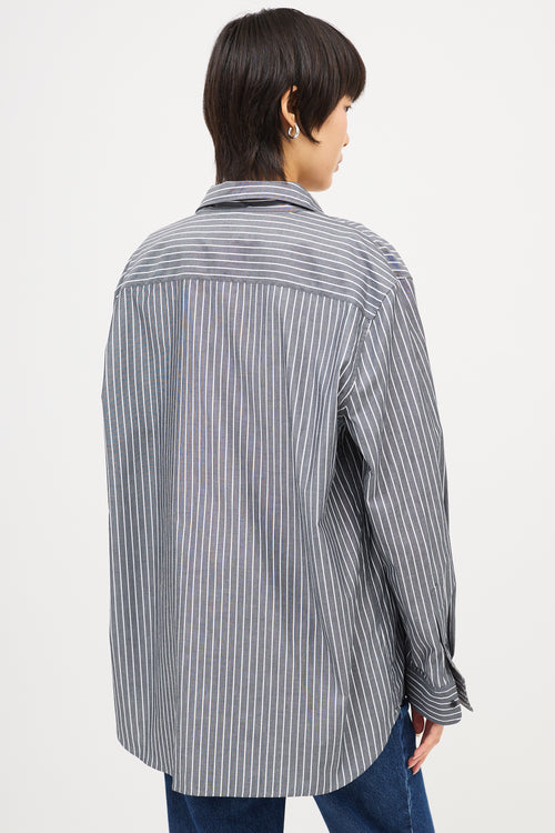 Nili Lotan Striped Raphael Classic Shirt