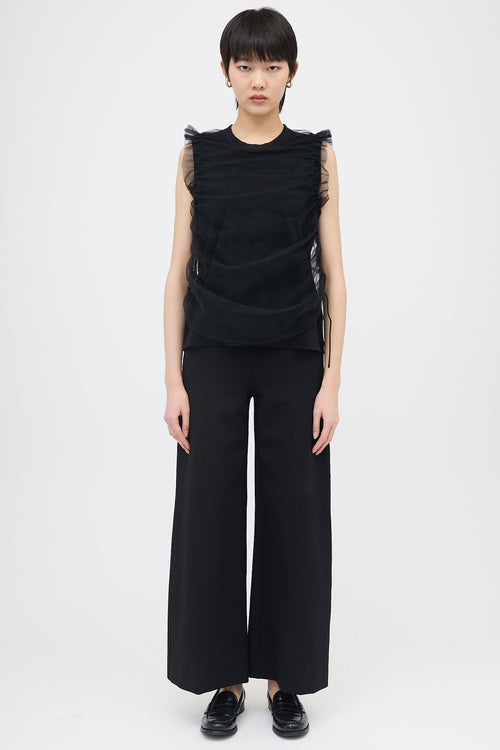Noir Kei Ninomiya Layered Tulle Tank Top