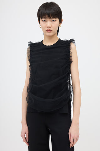 Noir Kei Ninomiya Layered Tulle Tank Top