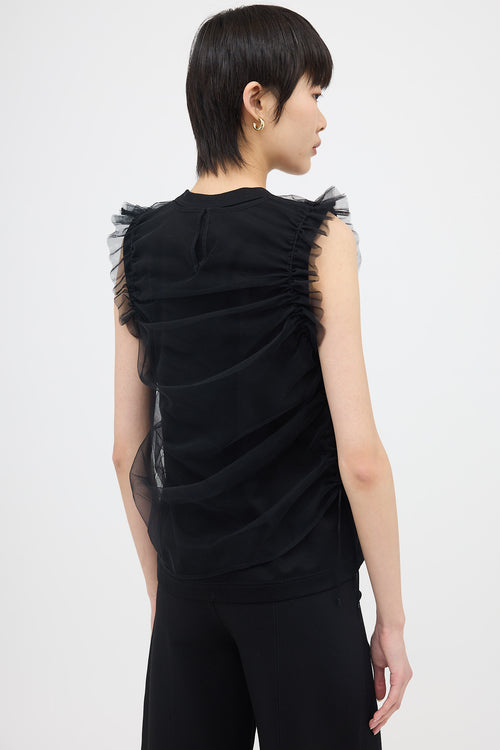 Noir Kei Ninomiya Layered Tulle Tank Top