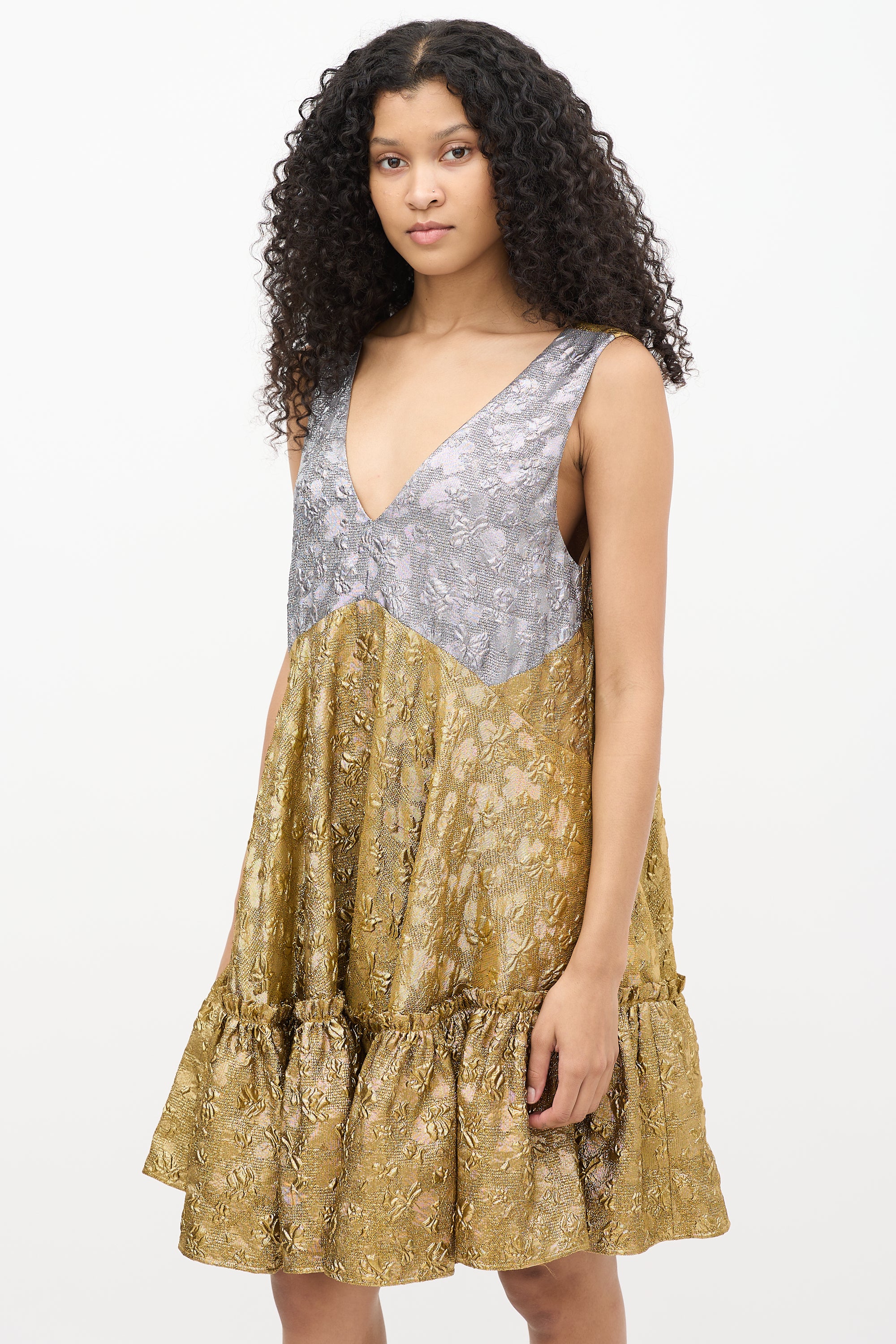 N21 // Textured Brocade Dress VSP Consignment N21 // Textured Brocade Dress VSP Consignment