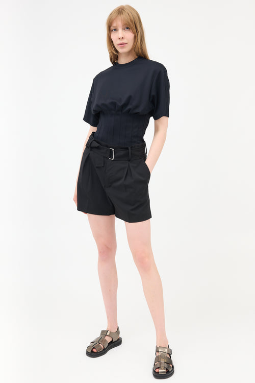 N°21 Wool Belted Shorts