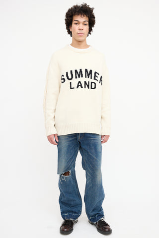 Nahmias Cream Wool Summerland Sweater