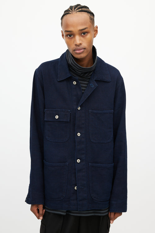 Naked & Famous Navy Denim Chore Jacket