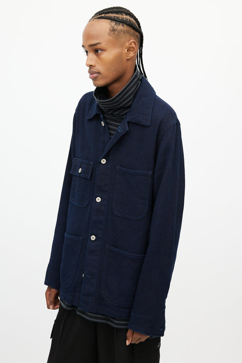 Naked & Famous Navy Denim Chore Jacket