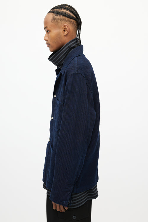 Naked & Famous Navy Denim Chore Jacket