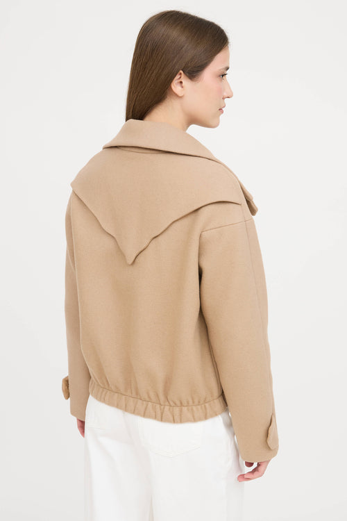 Nanushka Wool Cropped Jacket