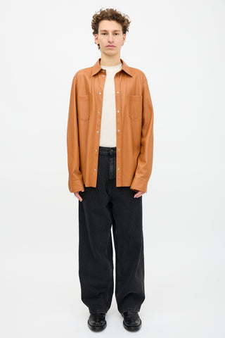 Nanushka Faux Leather Shirt