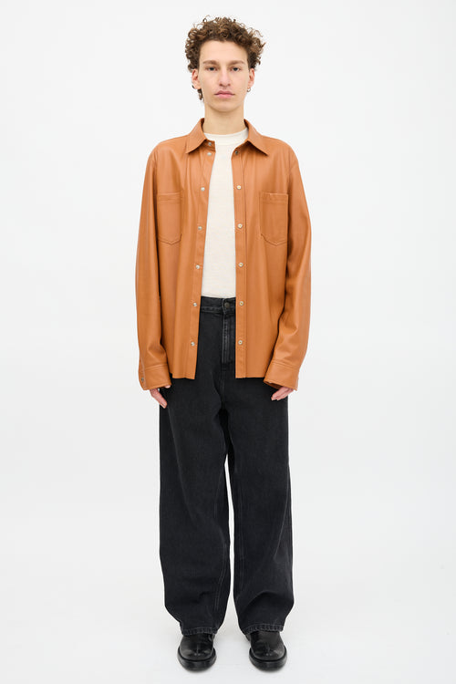 Nanushka Faux Leather Shirt