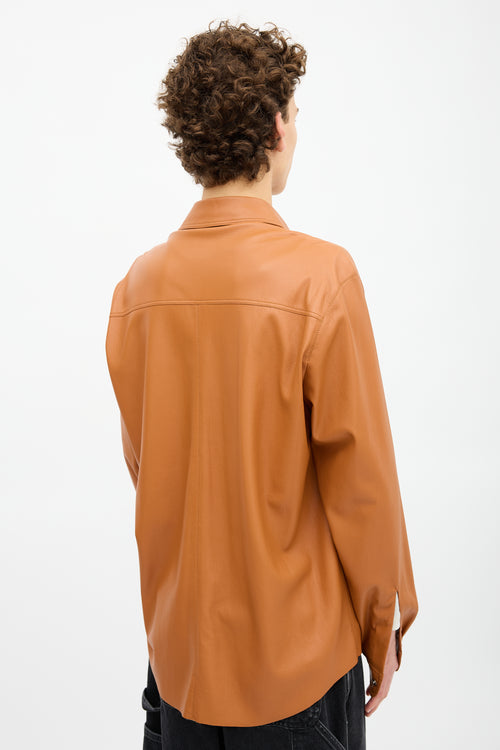 Nanushka Faux Leather Shirt