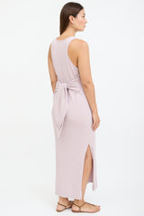 Nanushka Purple Terry Mame Wrap Dress