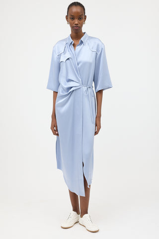 Nanushka Satin Wrap Dress