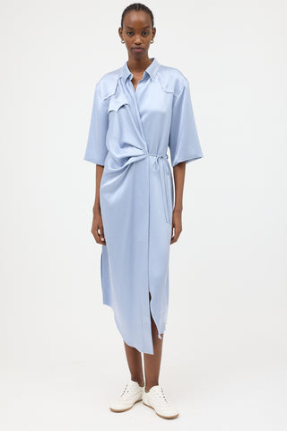 Nanushka Satin Wrap Dress