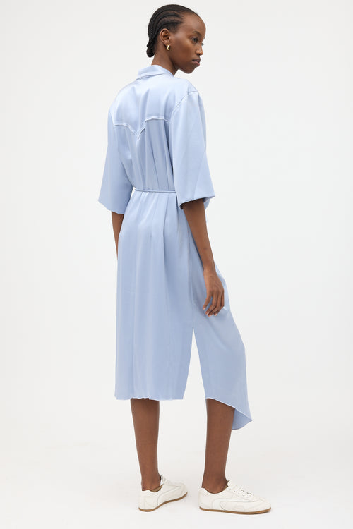 Nanushka Satin Wrap Dress