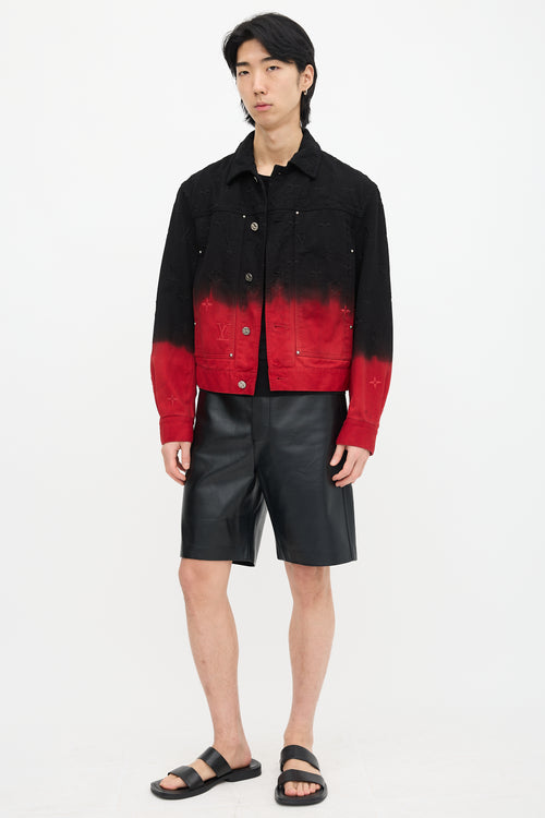 Vegan Leather Bermuda Shorts