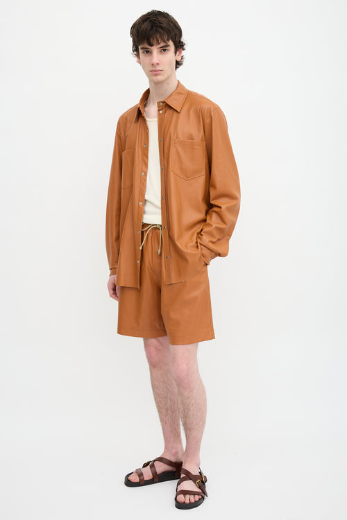 Nanushka Vegan Leather Co-Ord Set