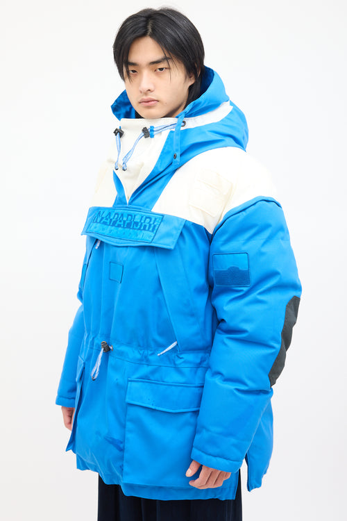 Napapijri X Martine Rose FW 2017 Blue & White Foresight Jacket