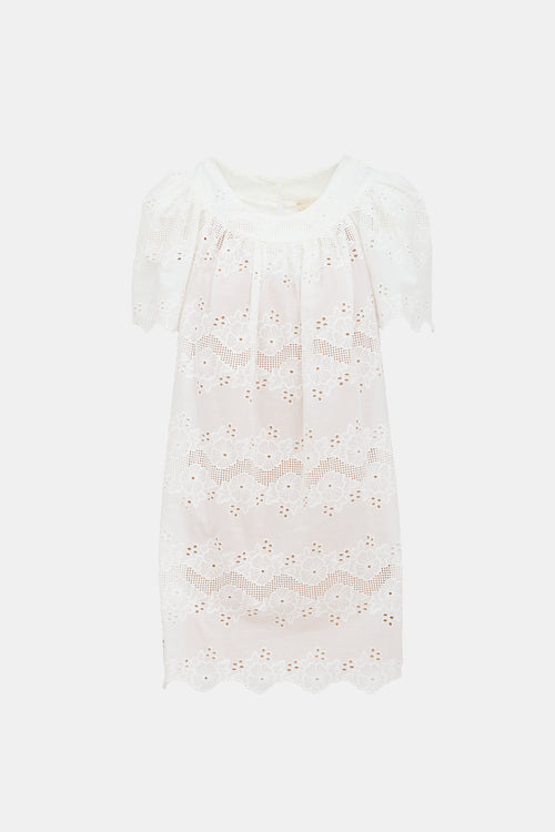 Natalie Martin Broderie Anglaise Mini Dress