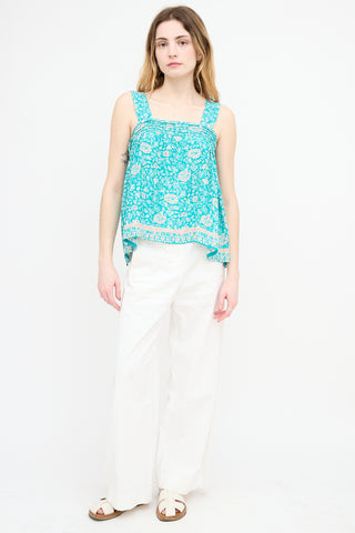 Natalie Martin Floral Silk Jasmine Top