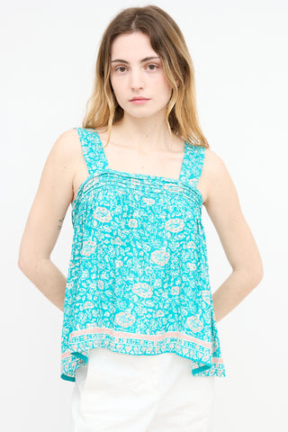 Natalie Martin Floral Silk Jasmine Top