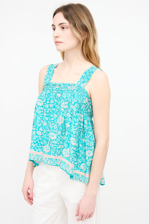 Natalie Martin Floral Silk Jasmine Top