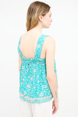 Natalie Martin Floral Silk Jasmine Top