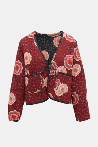 Natalie Martin Floral Quilted Reversible Jacket
