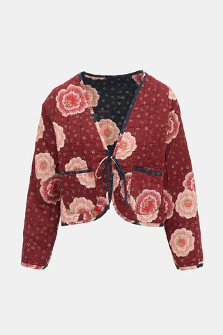 Natalie Martin Floral Quilted Reversible Jacket