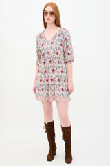 Natalie Martin Floral Stevie Tassel Dress