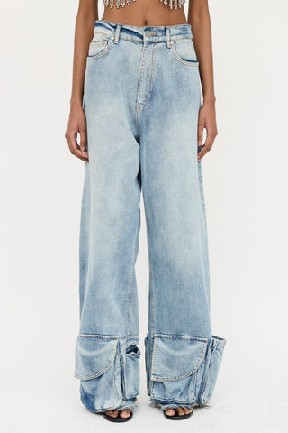Natasha Zinko Wide Leg Cargo Jeans