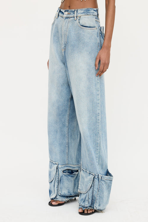 Natasha Zinko Wide Leg Cargo Jeans