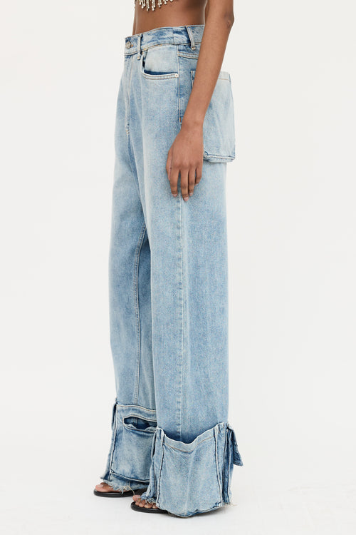 Natasha Zinko Wide Leg Cargo Jeans