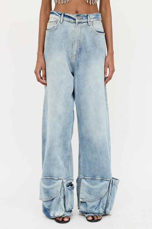 Natasha Zinko Wide Leg Cargo Jeans